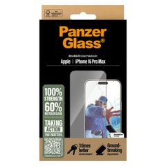 PanzerGlass Ultra-Wide Fit Anti-Bacterial Screenprotector Apple iPhone 16 Pro Max
