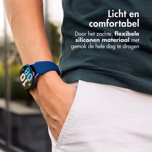 imoshion Flexibel Siliconen bandje - Universeel 20 mm aansluiting - Donkerblauw