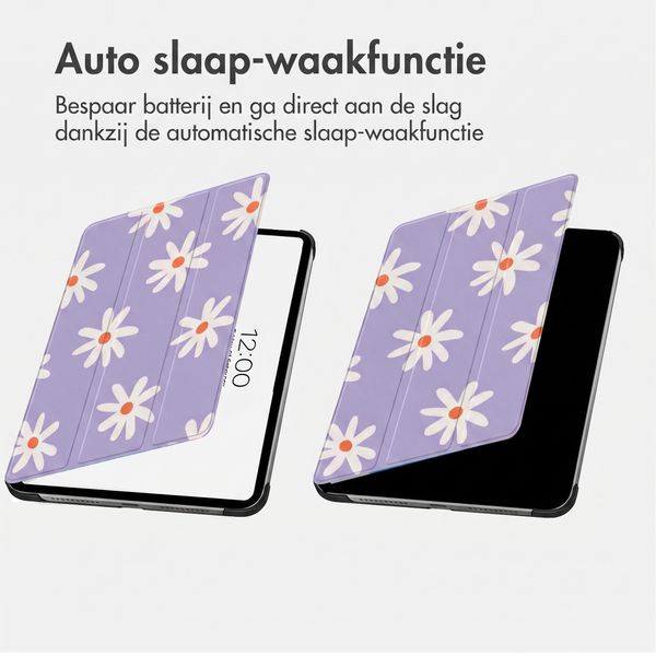 imoshion Design Trifold Bookcase Lenovo Tab (2025) - Flowers Distance