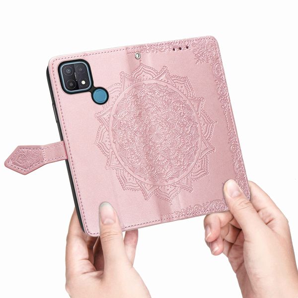 imoshion Mandala Bookcase Oppo A15 - Rosé Goud