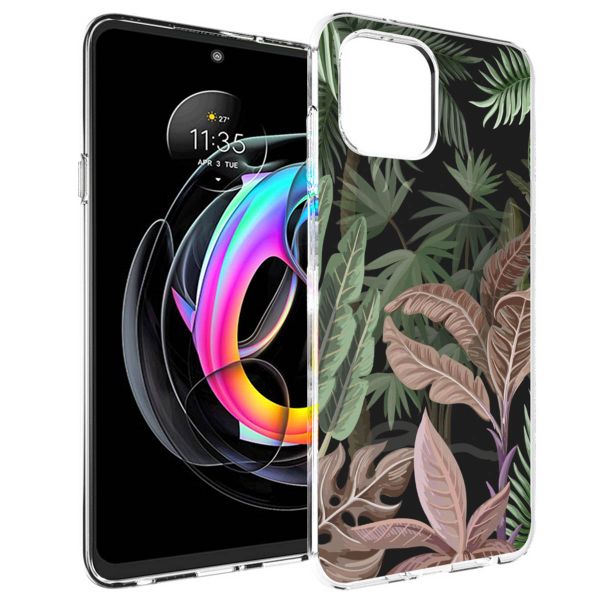 imoshion Design hoesje Motorola Edge 20 Lite - Jungle - Groen / Roze