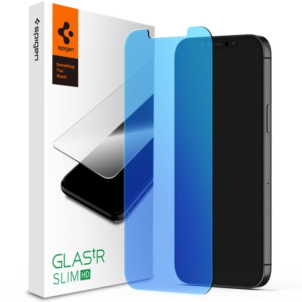 Spigen Anti Blue Light Screenprotector iPhone 12 Pro Max