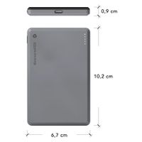 dbramante1928 Re-charge Powerbank 5.000 mAh - Draadloze Powerbank - Grijs