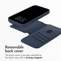 Accezz 2-in-1 Leather Bookcase with MagSafe Apple iPhone 18 Pro / 17 Pro - Nightfall Blue