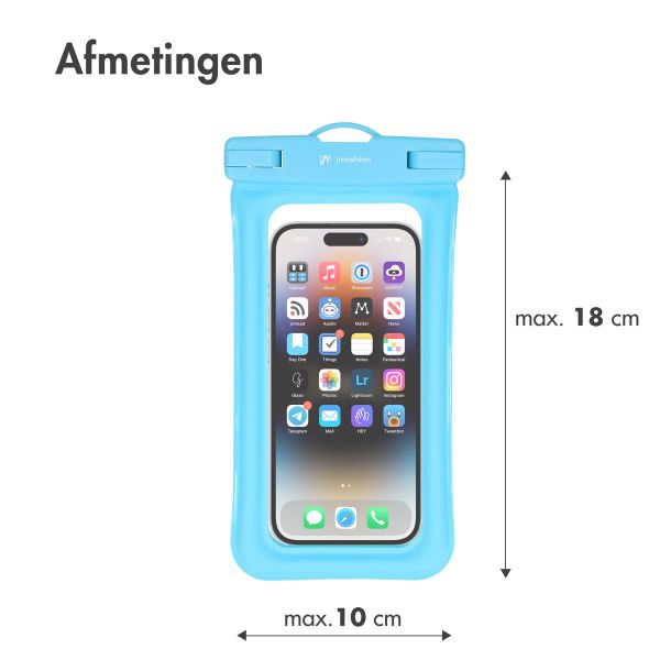 imoshion Universele waterproof pouch - Waterdichte telefoonhoes - Lichtblauw