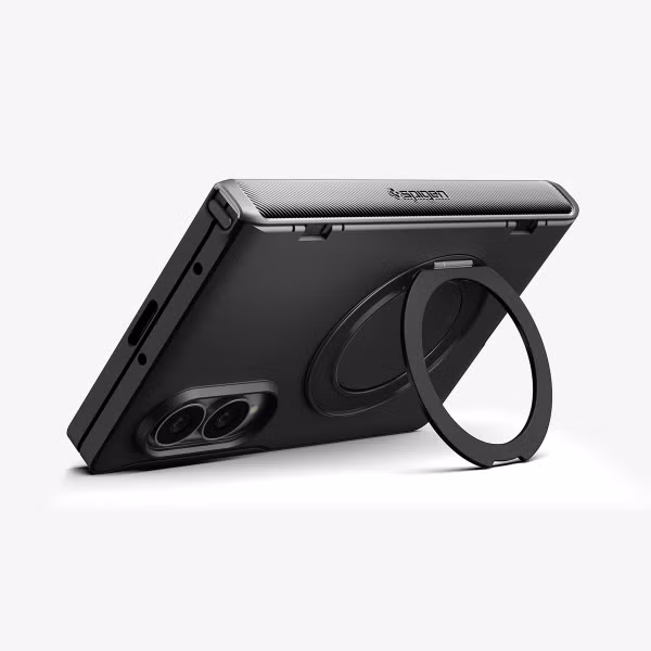 Spigen Slim Armor Mag Fit Backcover met stand Samsung Galaxy Z Fold 8 - Black
