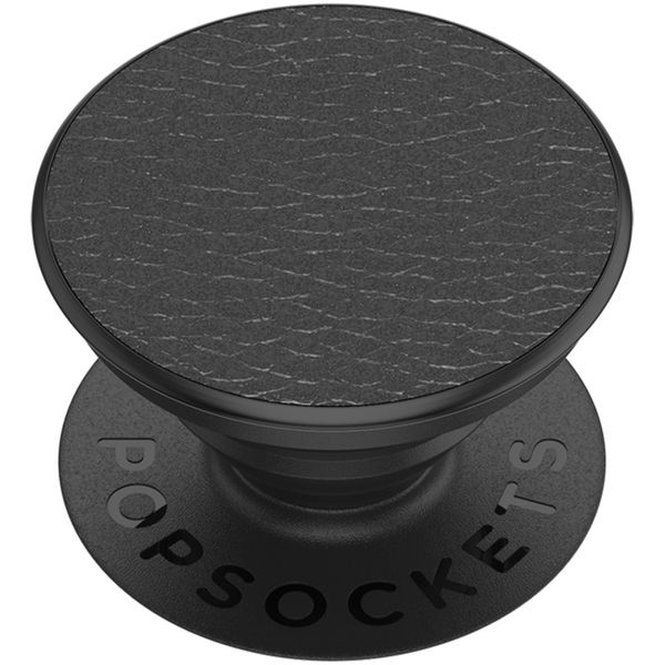 PopSockets PopGrip - Afneembaar - Pebbled Vegan Leather Black