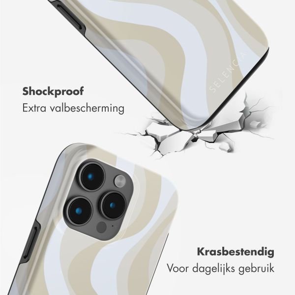 Selencia Vivid Backcover met MagSafe Apple iPhone 15 Pro Max - Desert Waves Beige