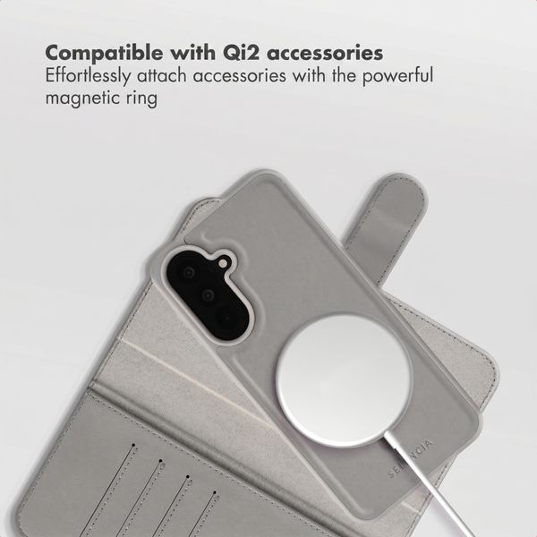 Selencia Olyn Detachable Bookcase with MagSafe Samsung Galaxy A37 (5G) - Grey
