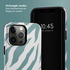 Selencia Vivid Backcover Apple iPhone 14 Pro Max - Colorful Zebra Pine Blue