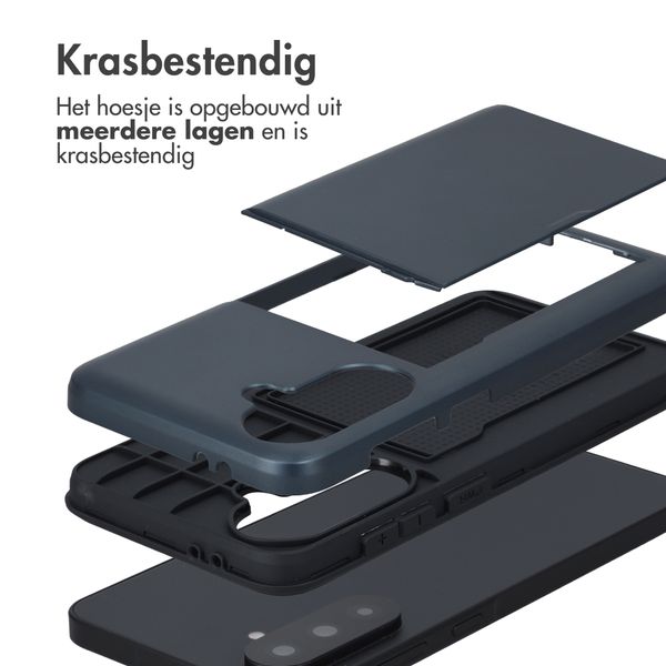 imoshion Backcover met pasjeshouder Samsung Galaxy A37 (5G) - Donkerblauw
