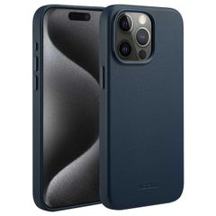 Accezz Leather Back Cover with MagSafe Apple iPhone 15 Pro Max - Nightfall Blue