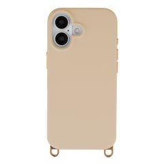 Selencia Rivièra MagSafe Backcover met afneembare haakjes Apple iPhone 16 - Milky Latte