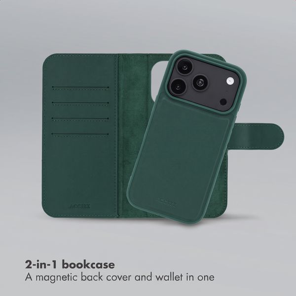 Accezz Edge detachable Bookcase with MagSafe Apple iPhone 18 Pro / 17 Pro - Green