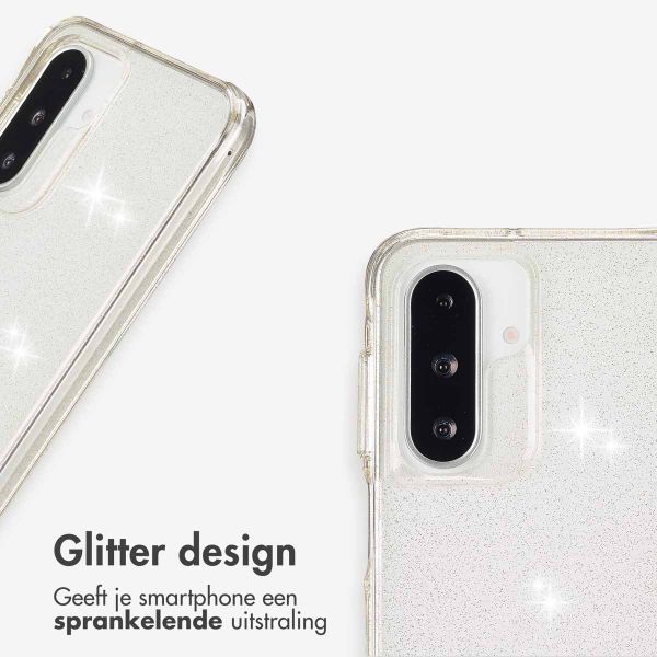 imoshion Clear Glitter Backcover Samsung Galaxy A36 / A56 - Goud
