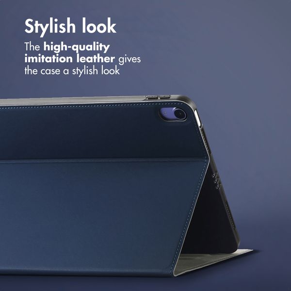 Accezz Classic Tablet Case Apple iPad 11 (2025) 11 inch A16 / iPad 10 (2022) 10.9 inch - Dark Blue