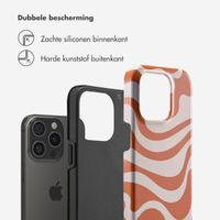 Selencia Vivid Tough Backcover iPhone 15 Pro - Dream Swirl Orange