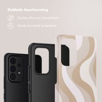 Selencia Vivid Tough Backcover Samsung Galaxy A53 - Desert Waves Beige