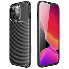 imoshion Carbon Softcase Backcover Apple iPhone 13 Pro Max - Zwart