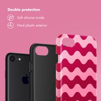 Selencia Vivid Back Cover Apple iPhone SE (2022 / 2020) / 8 / 7 / 6(s) - Wave Vibes Lipstick