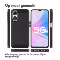 imoshion Brushed Backcover Oppo A78 (4G) - Zwart