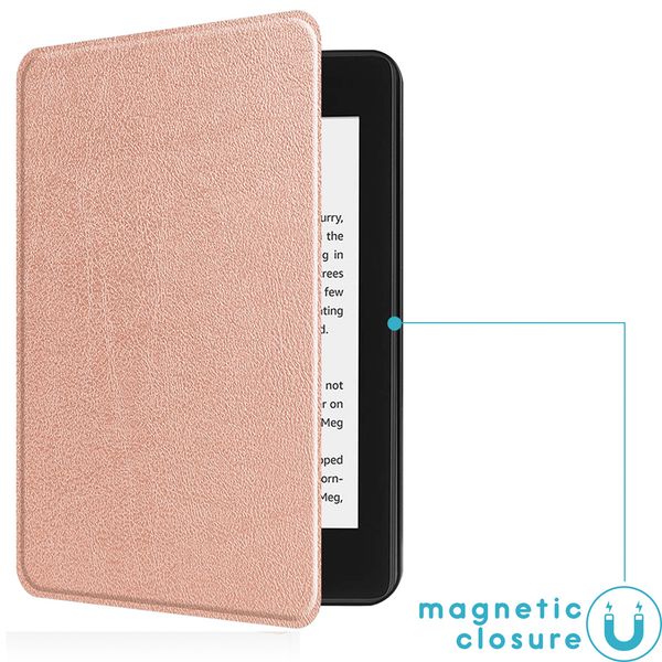 imoshion Slim Hard Case Sleepcover Kindle Paperwhite 4 - Rosé Goud