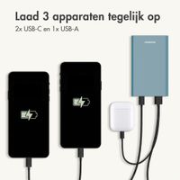 imoshion Ultra Series Aluminium Powerbank 20.000 mAh - Quick Charge en Power Delivery - Petrol Green