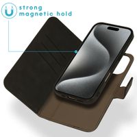 imoshion Uitneembare 2-in-1 Luxe Bookcase Apple iPhone 16 Pro Max - Zwart