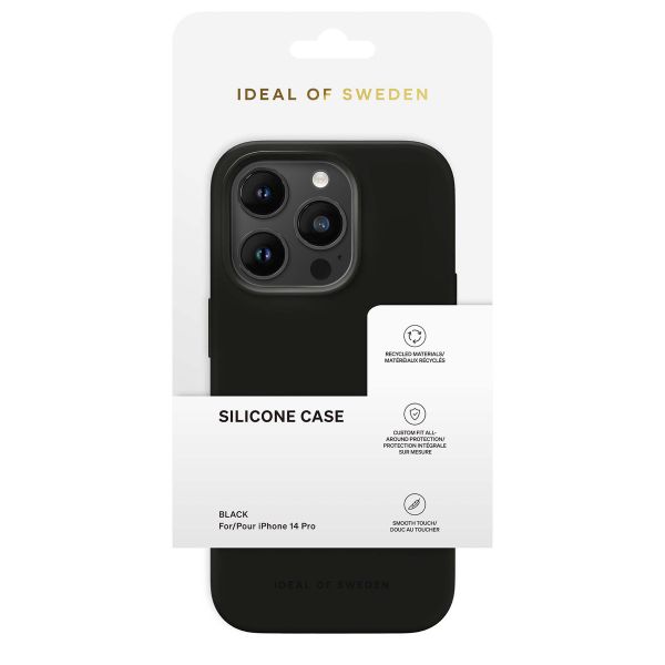 iDeal of Sweden Silicone Case iPhone 14 Pro - Black