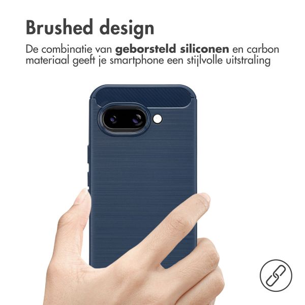 imoshion Brushed Backcover Google Pixel 9A - Donkerblauw