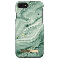 iDeal of Sweden Fashion Backcover Apple iPhone SE (2022 / 2020) / 8 / 7 / 6(s) - Mint Swirl Marble