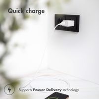 imoshion Wall Charger - Oplader - USB-C en USB aansluiting - Power Delivery - 20 Watt - Wit