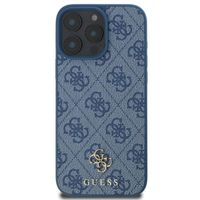 Guess 4G Metal Logo Backcover MagSafe Apple iPhone 16 Pro - Blauw