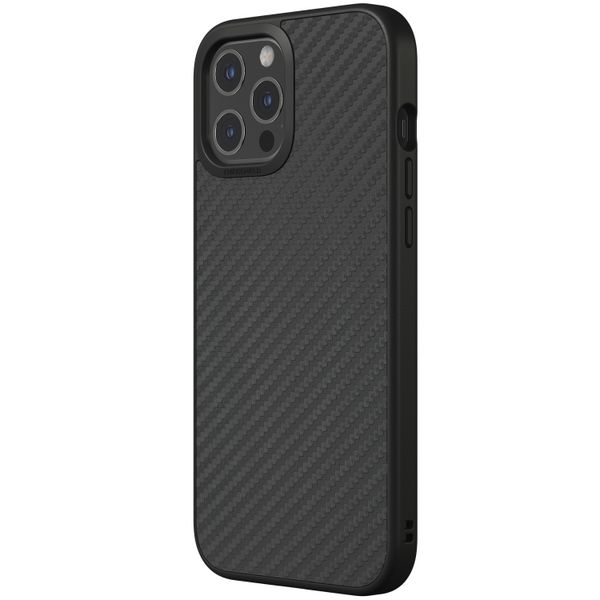 RhinoShield SolidSuit Backcover iPhone 12 Pro Max - Carbon Fiber Black