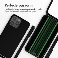 imoshion Siliconen hoesje met koord Apple iPhone 15 Pro Max - Zwart