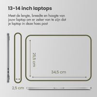 Accezz Laptophoes 13-14 inch - Laptopsleeve - Blauw