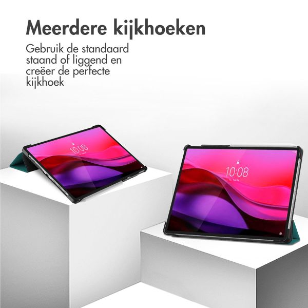 imoshion Trifold Bookcase Lenovo Yoga Tab Plus (2025) - Donkergroen