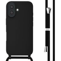 imoshion Silicone Case with Strap Apple iPhone 16 - Black
