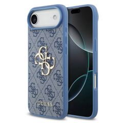 Guess 4G Metal Logo Backcover Apple iPhone Air - Blauw