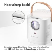 imoshion Mini projector - Mini beamer WiFi - 3400 lumen - Wit