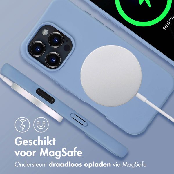 imoshion Color Backcover met afneembaar koord MagSafe Apple iPhone 16 Pro Max - Ash Blue