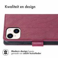 imoshion Luxe Bookcase Apple iPhone 15 - Bordeaux