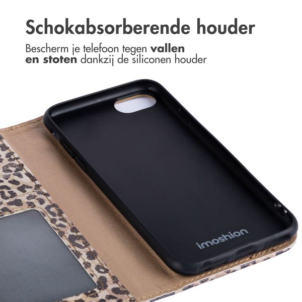 imoshion Design Bookcase iPhone SE (2022 / 2020) / 8 / 7 / 6(s) - Leopard Mood