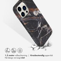 Selencia Aurora Fashion Backcover Apple iPhone 14 Pro Max - Onyx Black Marble