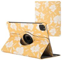 imoshion 360° Draaibare Design Bookcase Apple iPad Pro 11 (2024) M4 - Yellow Flowers