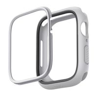 Uniq Moduo Apple Watch Case met uitwisselbare Bezel Apple Watch 4-9 / SE - 44/45 mm - Chalk (Chalk/Stone Grey)