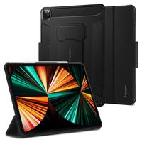 Spigen Rugged Armor Pro Bookcase iPad Pro 12.9 (2022) / Pro 12.9 (2021) - Zwart