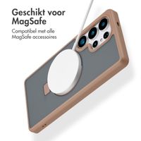 Accezz Ring Stand Backcover met MagSafe Samsung Galaxy S25 Ultra - Brown