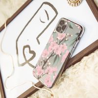 imoshion Design hoesje Samsung Galaxy A20e - Bloem - Roze / Groen