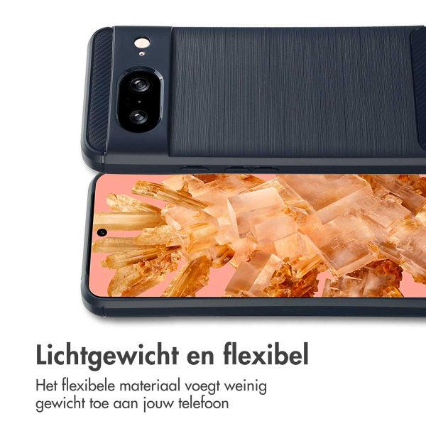 imoshion Brushed Backcover Google Pixel 8 - Donkerblauw